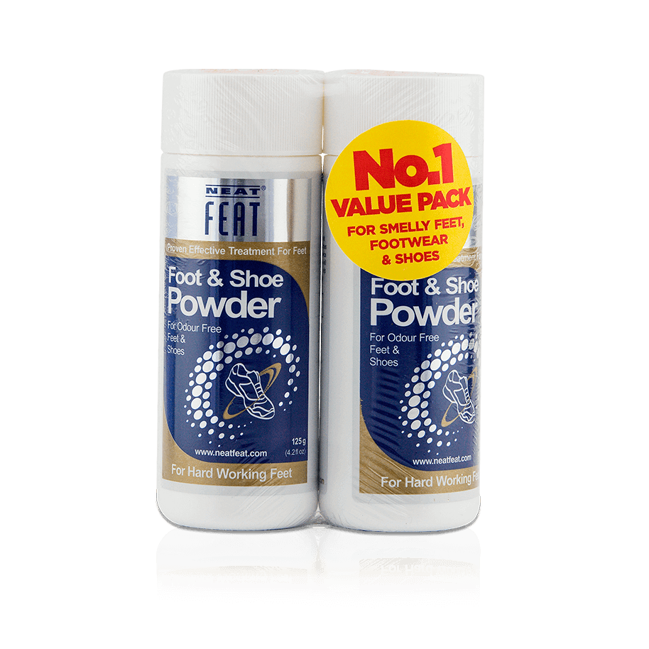 Drying Powder Foot Neat Foot & Shoe Powder Eliminating Feet and Shoe Odours Twin-Pack ...